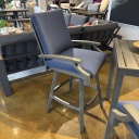 SILLA BAR MARTINIQUE GRIS COJIN AZUL HAI16BC067A-P3016