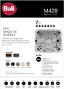 SPA BALI M420 CON TAPA CABINET BROWN SHELL TUSCAN SUN WELM420-TSB