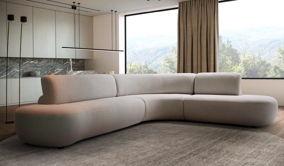 SOFA EN L BRAND CAFE CLARO 3A94 140X95X78 SER0110106