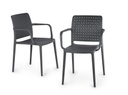 SILLA FAME-K CON BRAZOS ANTHRACITE 75 CM PAP901734-22