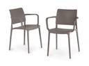 SILLA JOY-K CON BRAZOS TAUPE PAP901604