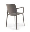 SILLA JOY-K CON BRAZOS TAUPE PAP901604