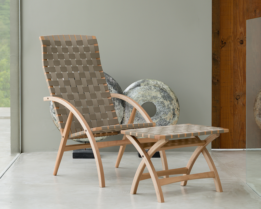 SILLA FLEXA CON OTOMANO ACABADO FAI TIRAS COLOR FENDI TUB232603-734-95