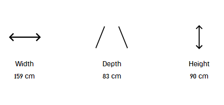 SOFA DINOSAUR EGG 2 PUESTOS SLING BLANCO COJIN GRIS