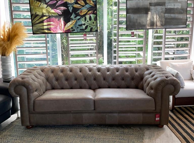 SOFA TRIPLE CHESTERFIELD I C3 TEXAS ASHES COU43410