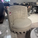 SOFA INDIVIDUAL VASE RESPALDO ALTO BEIGE COJIN GRIS J5AC5363A10RAT