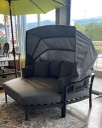 DAYBED GRIS CON CANOPY Y OTOMANO HAI18C026A-D-PE67071
