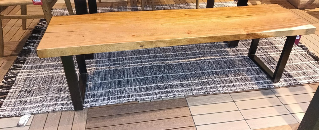BANCA MADERA RUSTICA MEDIDA ESPECIAL