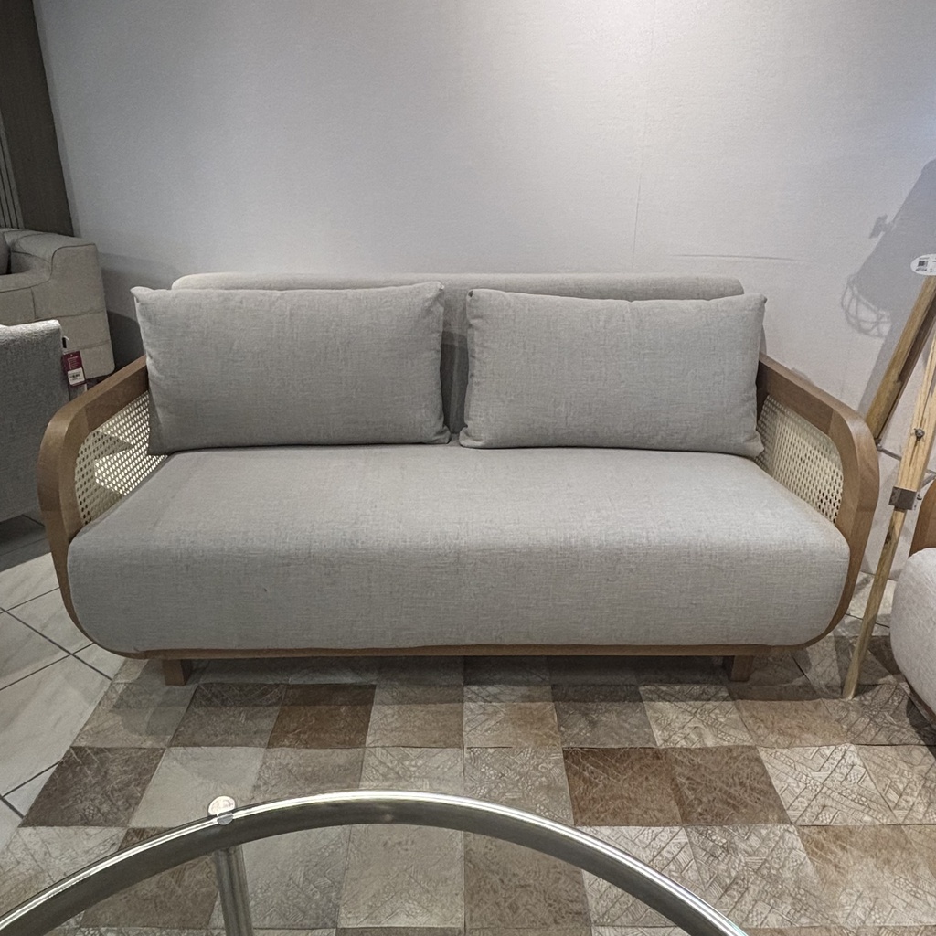 SOFA DOBLE VENTO TELA GRIS CLARO A740 NZF