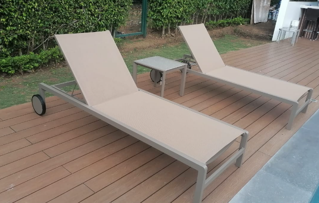 SET 2 ASOLEADORAS Y MESA HAICLL037 CAFE BEIGE HAICLL037-BROWN