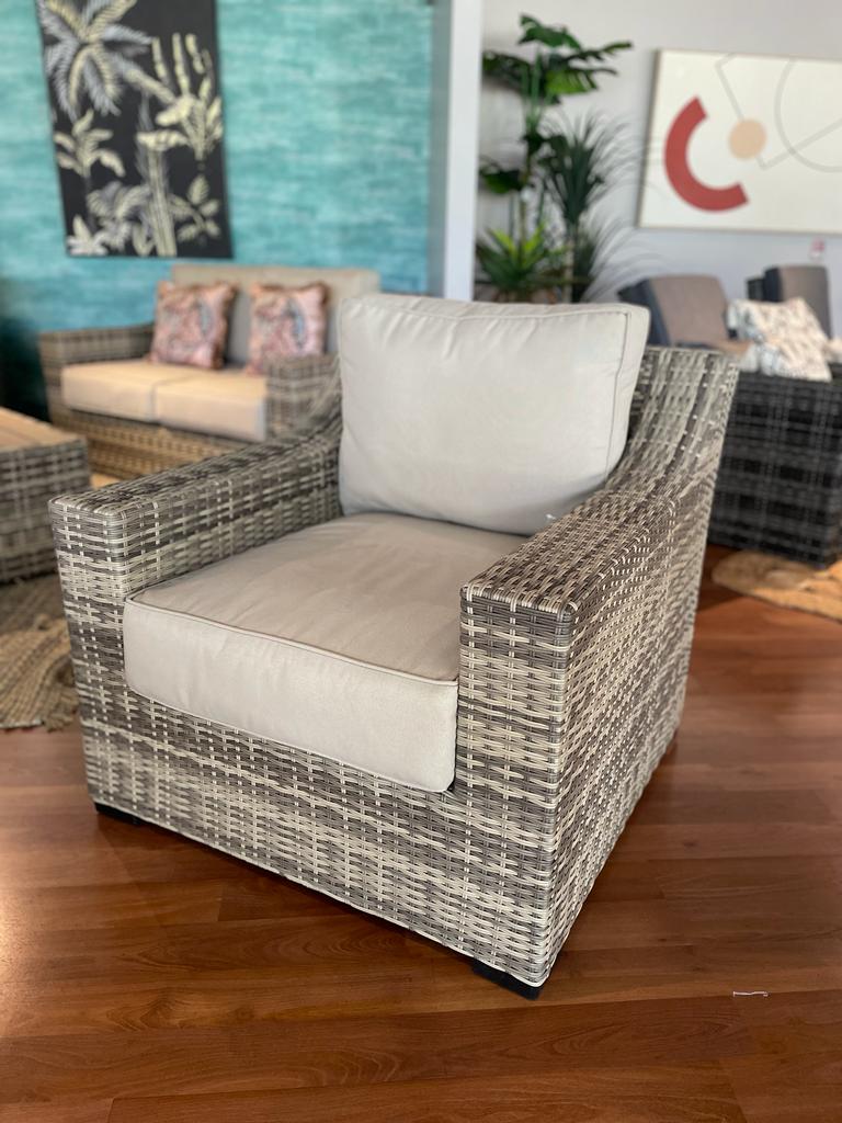 SOFA INDIVIDUAL FIJO UBUD NATURAL COJINES BEIGE 83X90X90 CM HAI12C057A-W-2