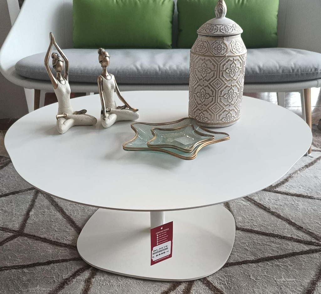 MESA CENTRO DINOSAUR EGG BLANCA 90X36 CM 	J5AT5320B63ALU