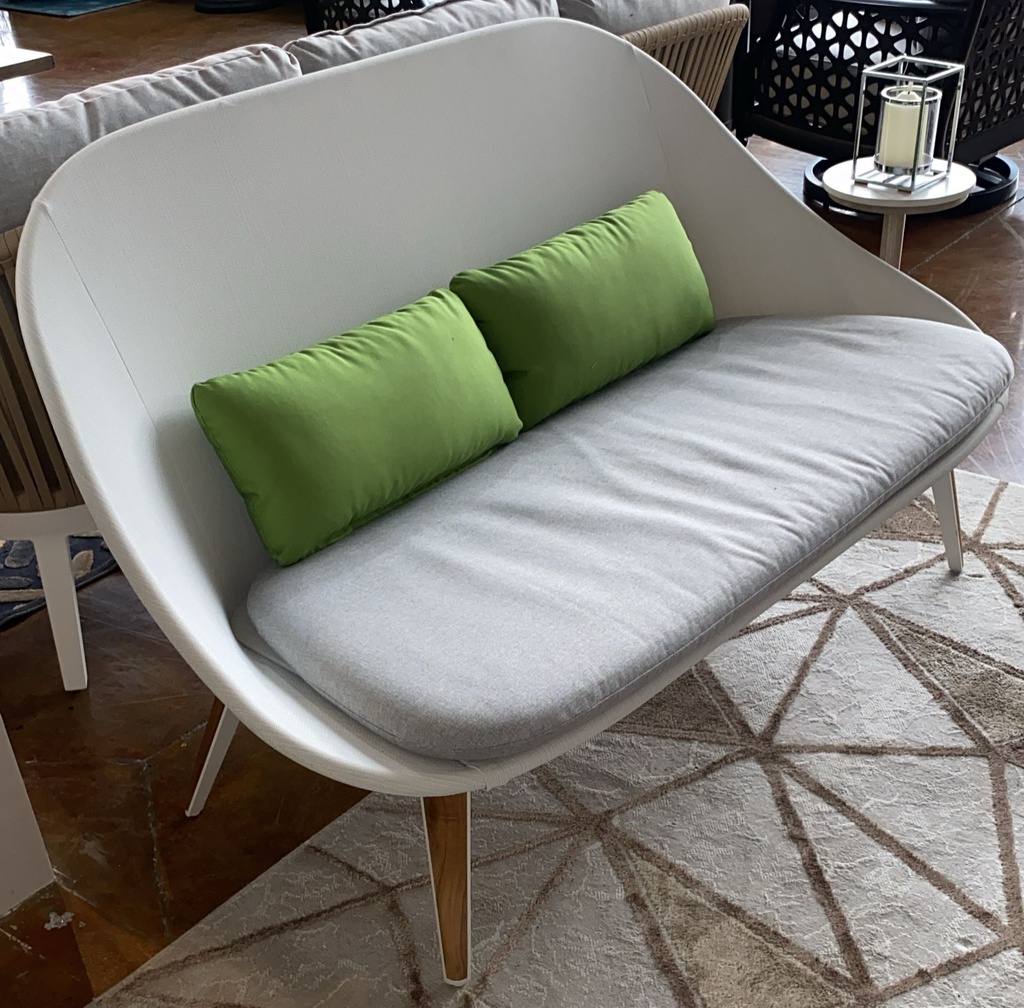 SOFA DOBLE DINOSAUR EGG SLING BLANCO COJIN GRIS 	J5AC5317N08TEX