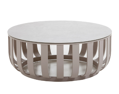 MESA CENTRO VASE BEIGE SOBRE CERAMICO 92X38CM J5AT5363N63CER