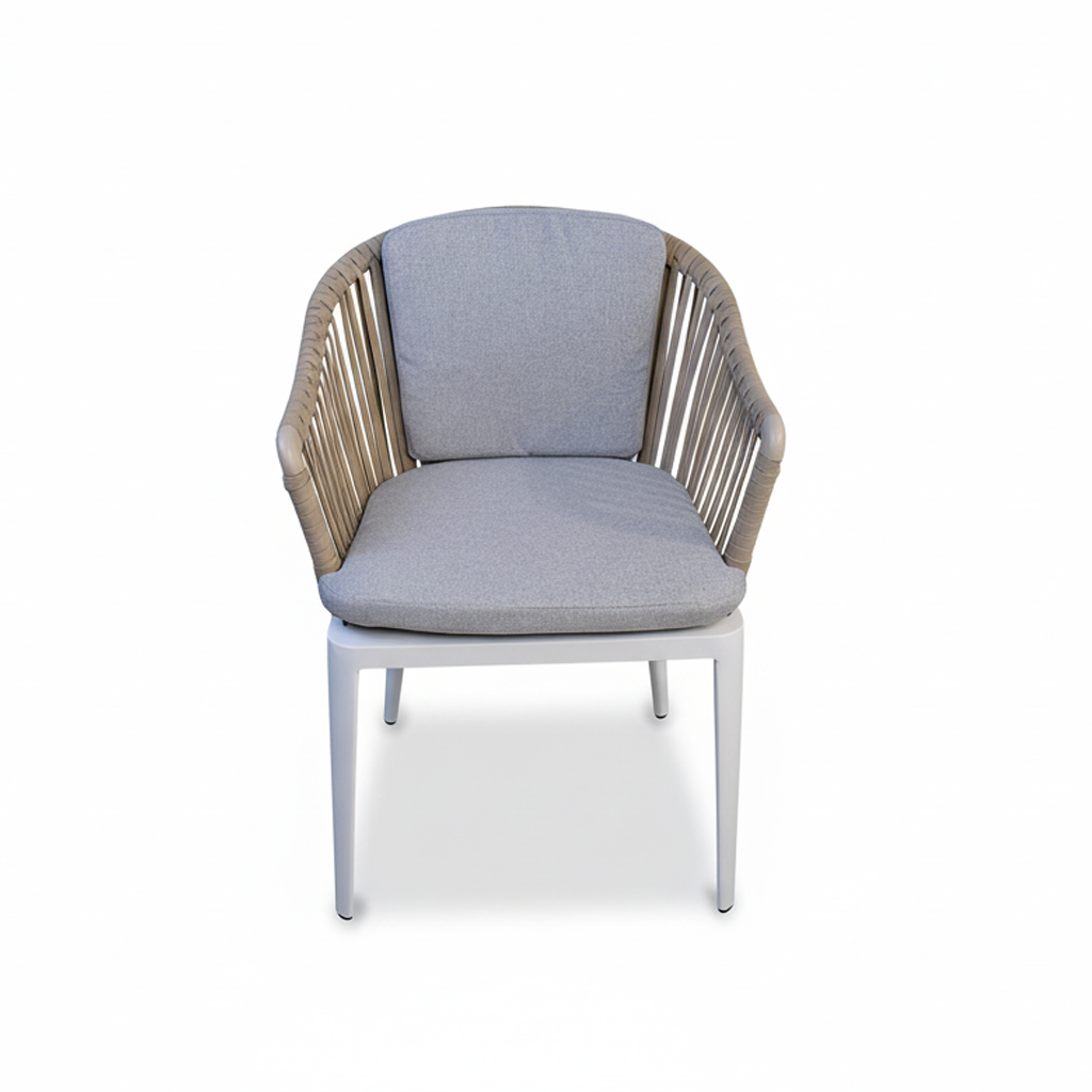 SILLA CHIENGMAI BLANCA COJIN GRIS J5AC5321B04ROP