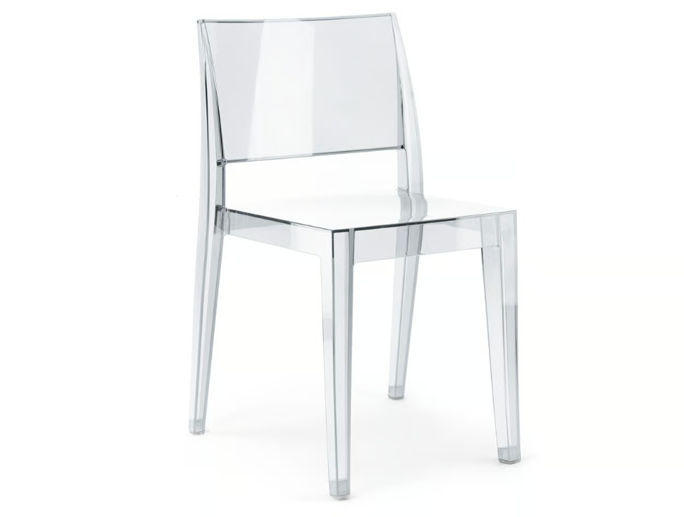 SILLA GIZA SIN BRAZOS TRANSPARENTE PAP401371-37