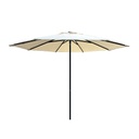 SOMBRILLA 3M REDONDA POP UP ESCTRUCTURA NEGRO MATE TELA VAINILLA HAIUKP39308-9S-4253