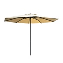 SOMBRILLA 3M REDONDA POP UP ESTRUCTURA NEGRO MATE CON TELA KHAKI HAIUKP KP393008-9S-4222