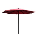 SOMBRILLA 3M  REDONDA POP UP ESTRUCTURA NEGRO MATE TELA RED HAIUK39308-9S-4203