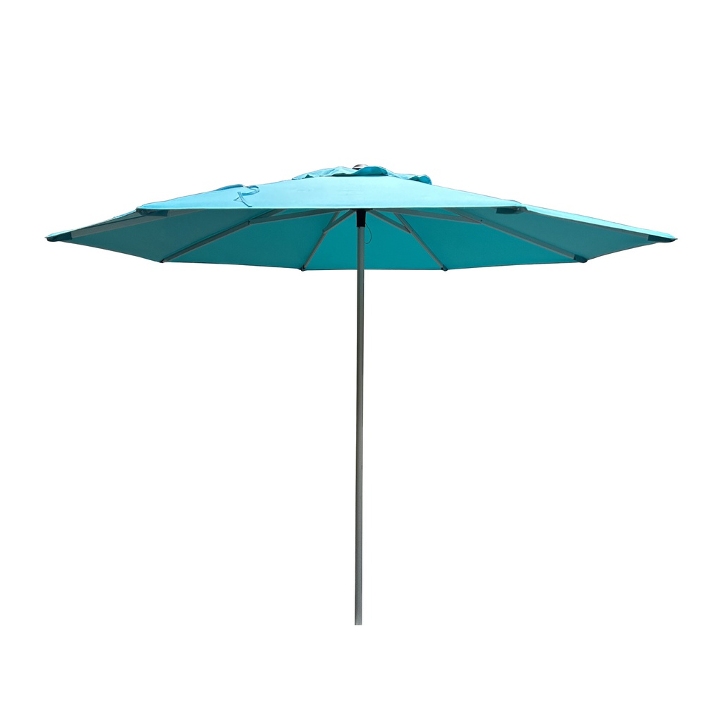 SOMBRILLA 3M REDONDA POP UP ESTRUCTURA PLATEADA CON TELA AQUA HAIUKP393008-2S-4216