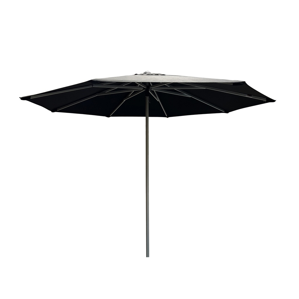 SOMBRILLA 3M REDONDA POP UP ESTRUCTURA PLATEADA CON TELA NEGRA A HAIUKP393008-2S-4208