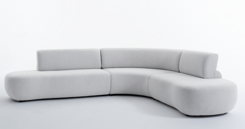 SOFA EN L BRAND CAFE CLARO 3A94 140X95X78 SER0110106
