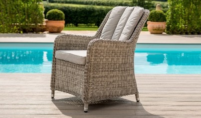 SILLA COMEDOR OXFORD CAFÉ COJIN BEIGE HAI24C035A-W-5110