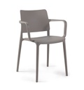 SILLA JOY-K CON BRAZOS TAUPE PAP901604