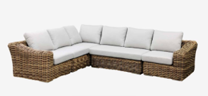 SOFA SECCIONAL EN L MAVIS CAFE CLARO ARTA1122A2