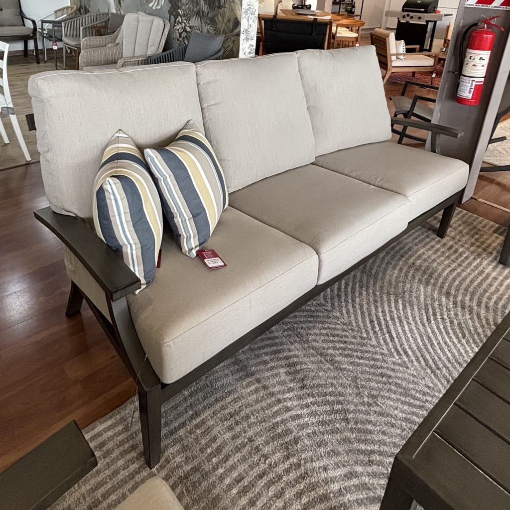 SOFA TRIPLE MARTINIQUE GRIS COJIN BEIGE HAI16C067A-15052