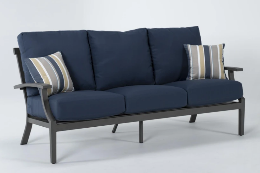 SOFA TRIPLE MARTINIQUE GRIS COJIN AZUL HAI16C067A-P3016-117