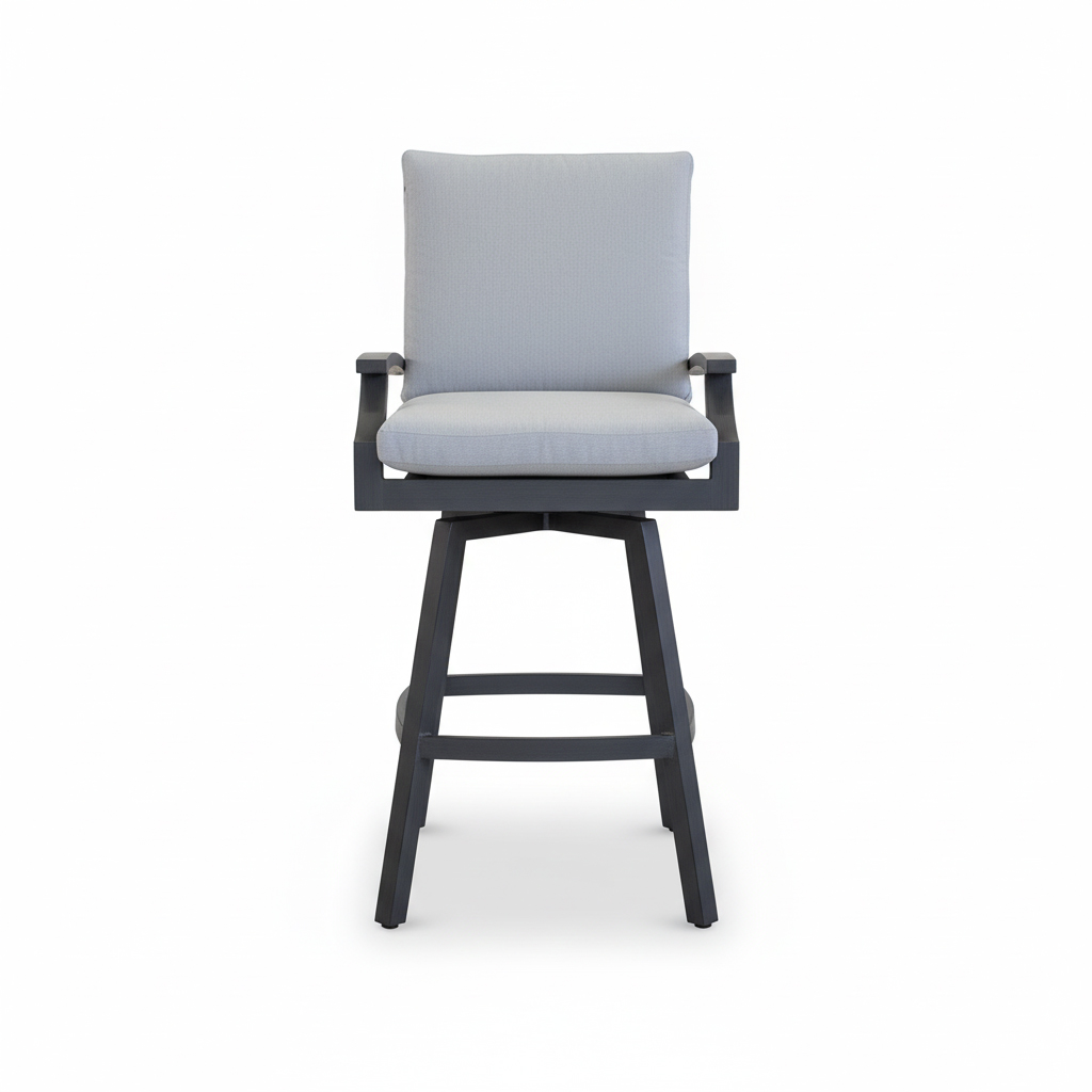 SILLA BAR MARTINEQUE GRIS COJIN BEIGE HAI16BC067A-15052