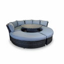 SET MEDIA LUNA SOFA Y BANCAS NAPOLI GRIS COJINES GRIS HAI18C151A-W-O-1 