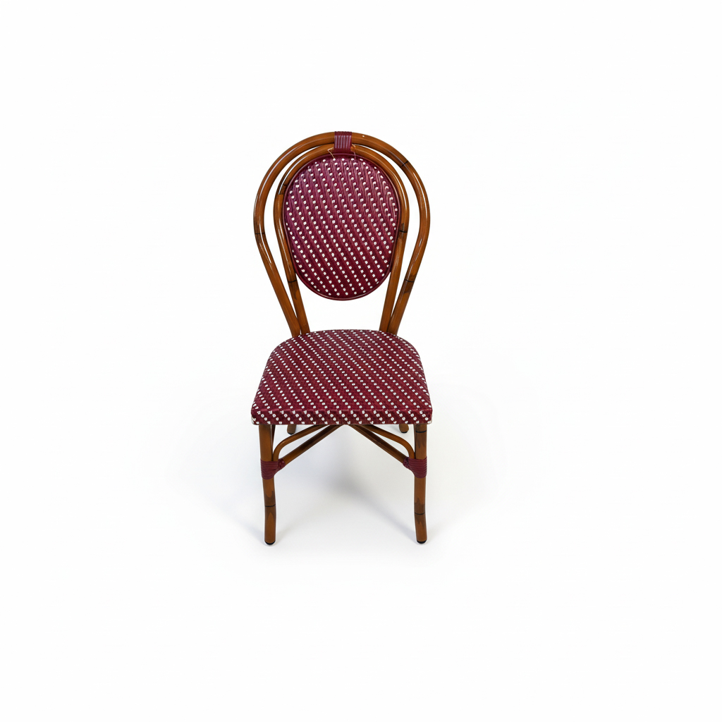 SILLA PARIS 7 ROJA SIN BRAZOS BROWN RATTAN J5AC3507N01RAT