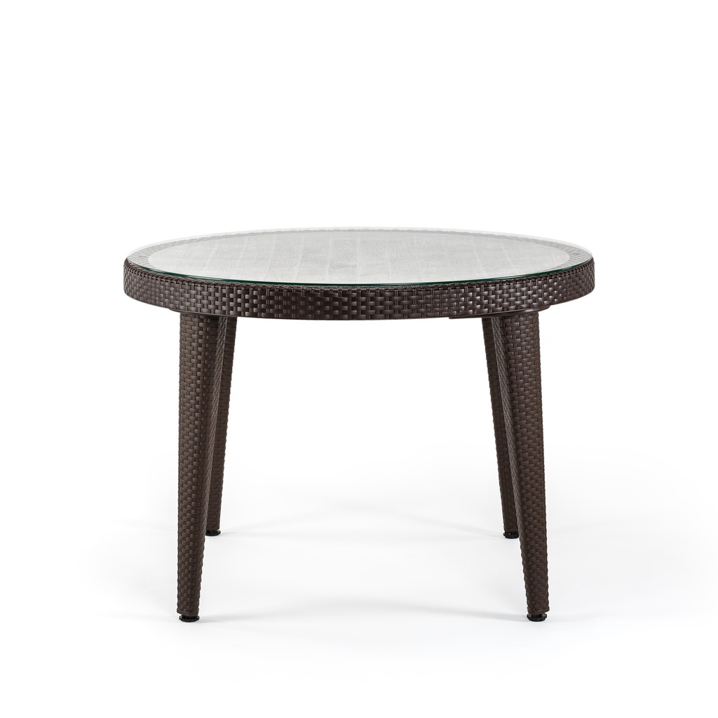 MESA COMEDOR OSAKA MARRON OSCURO Ø110 CM TILM-TA-OSK110-WEN