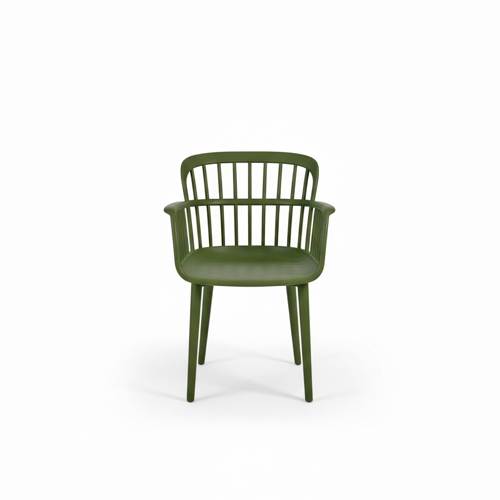 SILLA EVA-P CON BRAZOS VERDE TILM-AC-AEVA-KHA