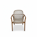SILLA LILLIE BEIGE CON BRAZOS FRAME TEAK J5AC2030N04RAT