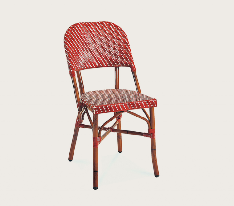 SILLA PARIS 17 SIN BRAZOS IVORY-BORDEAUX J5AAC3517N01RAT