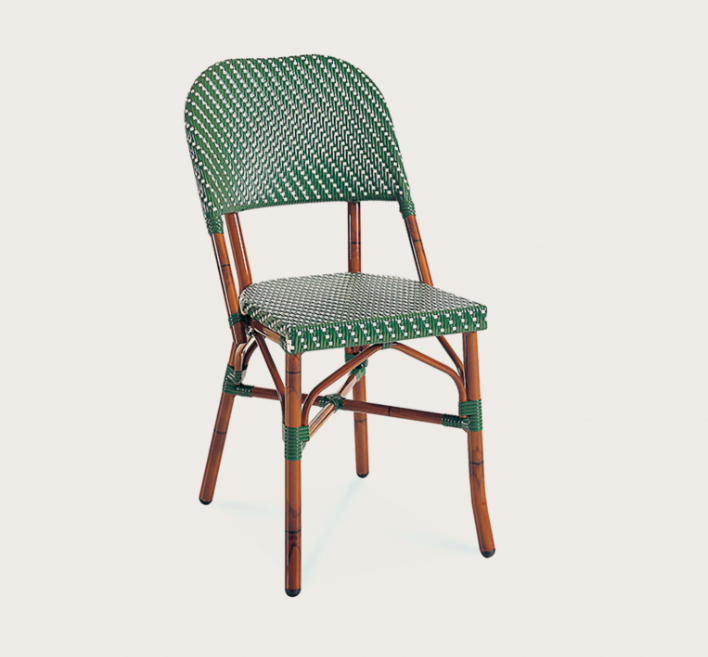 SILLA PARIS 17 SIN BRAZOS IVORY-VERDE J5AAC3517N01RAT