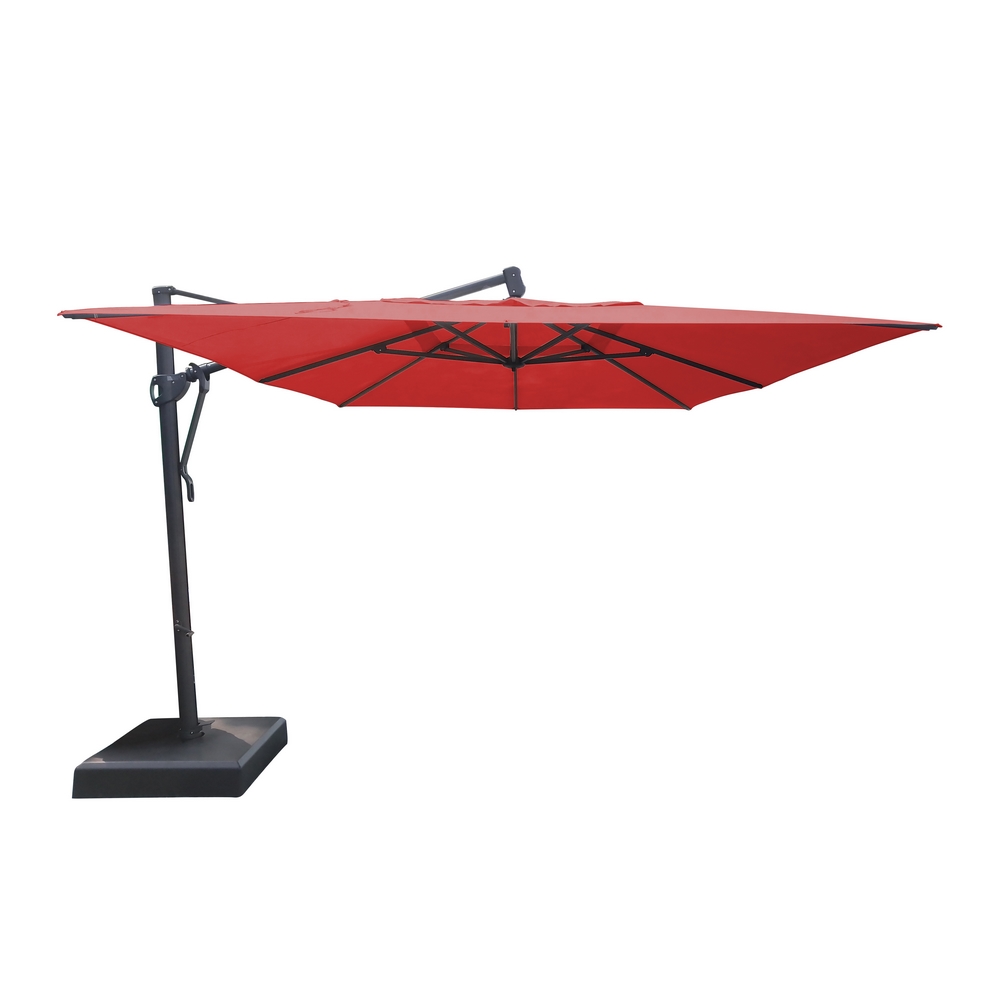 SOMBRILLA CANTILEVER  RECTANGULAR 3X4M ESTR NEGRO TELA SUNSET C/BASE HAIAKZ34RT9S4215BC0519C2