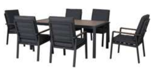 SET COMEDOR 6 SILLAS CON BRAZO HAI22C144A-KD-C