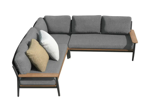 SOFA EN L RUGBY NEGRO J5AKC8603N861385ROP