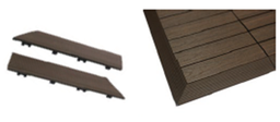 [IC1362] MOLDURA WALNUT OUTWARD CORNER FASCIA QUICK DECK