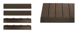 [NTWQD-SF-IP] Straight Fascia color Ipe para Quick Deck. Uso comercial