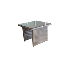[IC346] MESA LATERAL YELENA FIBRA CAFE CLARO