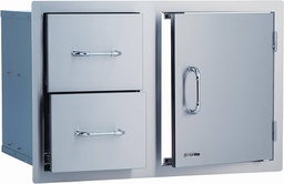 [BL447] COMPONENTE BBQ PUERTA GAVETERO DOBLE 30" BUL25876  NEW BUL25890