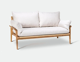 [BL592] SOFA DOBLE ARUA COJINES NATURAL (PTY)