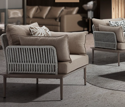 [BL1018] SET SOFA DOBLE 2 INDIVIDUALES PRAGA BEIGE MESA CENTRO CINDS22104-BR