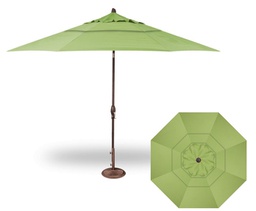 [BL1104] SOMBRILLA CENTRAL POLE OCTAGONAL 3.3 M WALNUT TELA O BRAVIA KIWI 4211 (PTY)