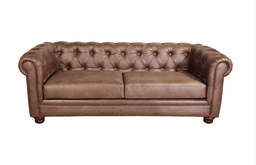 [BL3238] SOFA TRIPLE CHESTERFIELD I C3 TEXAS ASHES COU43410